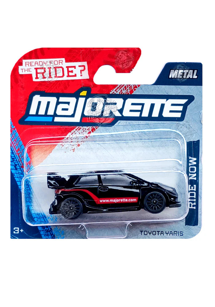 Majorette Ride Now Cars Toyota Yaris - Black - 2025 Card