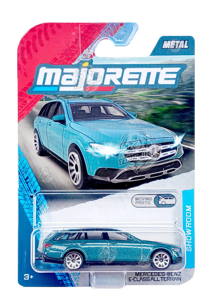 Majorette Showroom Cars Mercedes-Benz E-Class All Terrain - Green - 2025 Card (Moving Parts)