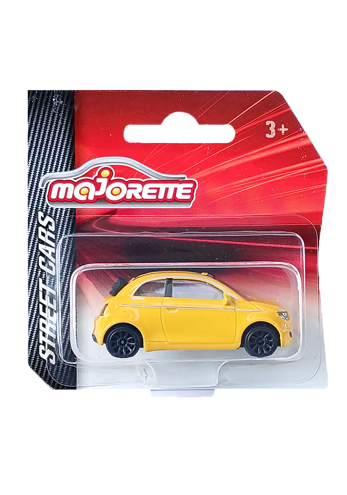 Majorette Street Cars Fiat 500 - Yellow - 2025 Card