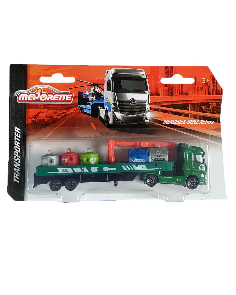 Majorette Transporter Mercedes-Benz Actros - Green - 2022 Card