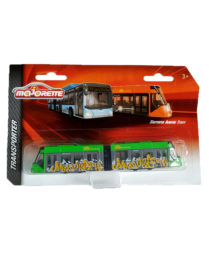 Majorette Transporter Siemens Avenio Tram - Green - 2022 Card
