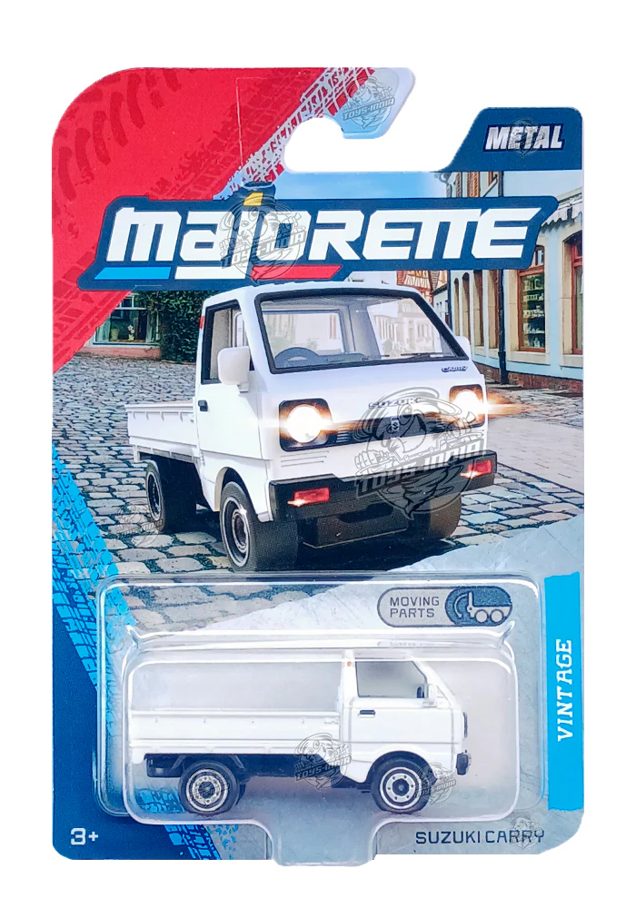 Majorette Vintage Suzuki Carry - White - 2025 Card (Moving Parts)