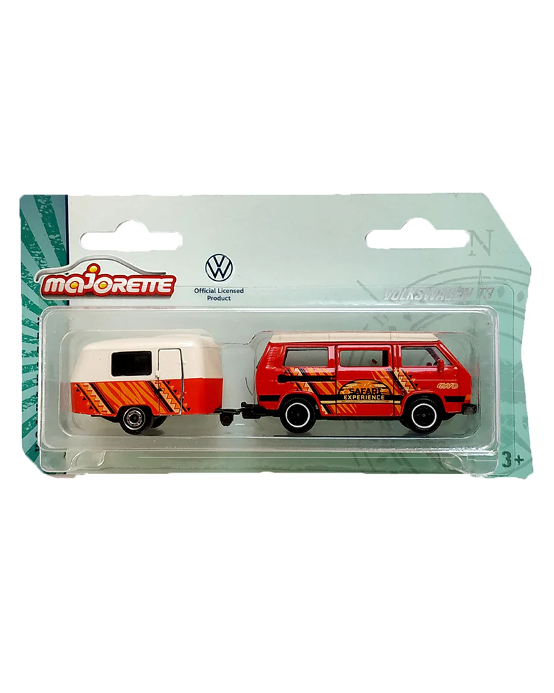 Majorette Volkswagen Special Volkswagen T3 with Camper - Red / White - 2022 Card
