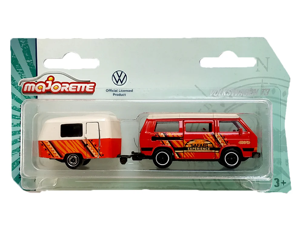 Majorette Volkswagen Special Volkswagen T3 with Camper - Red / White - 2022 Card - Image 2