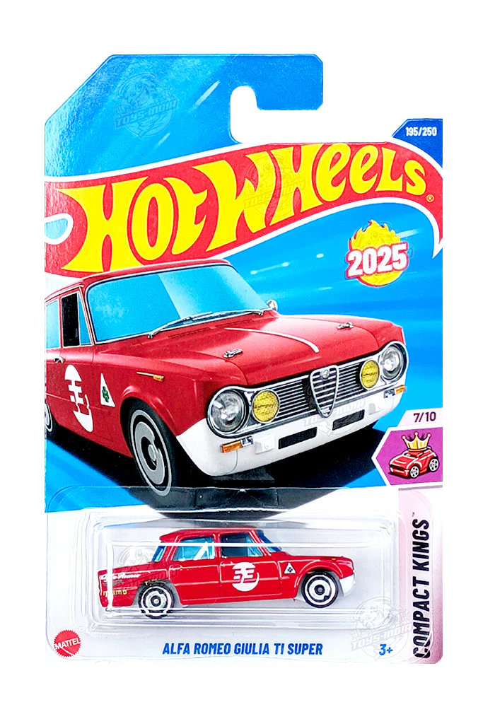 PRE OWNED INDIAN CARD Hot Wheels Alfa Romeo Giulia TI Super - Red - 2025 Card