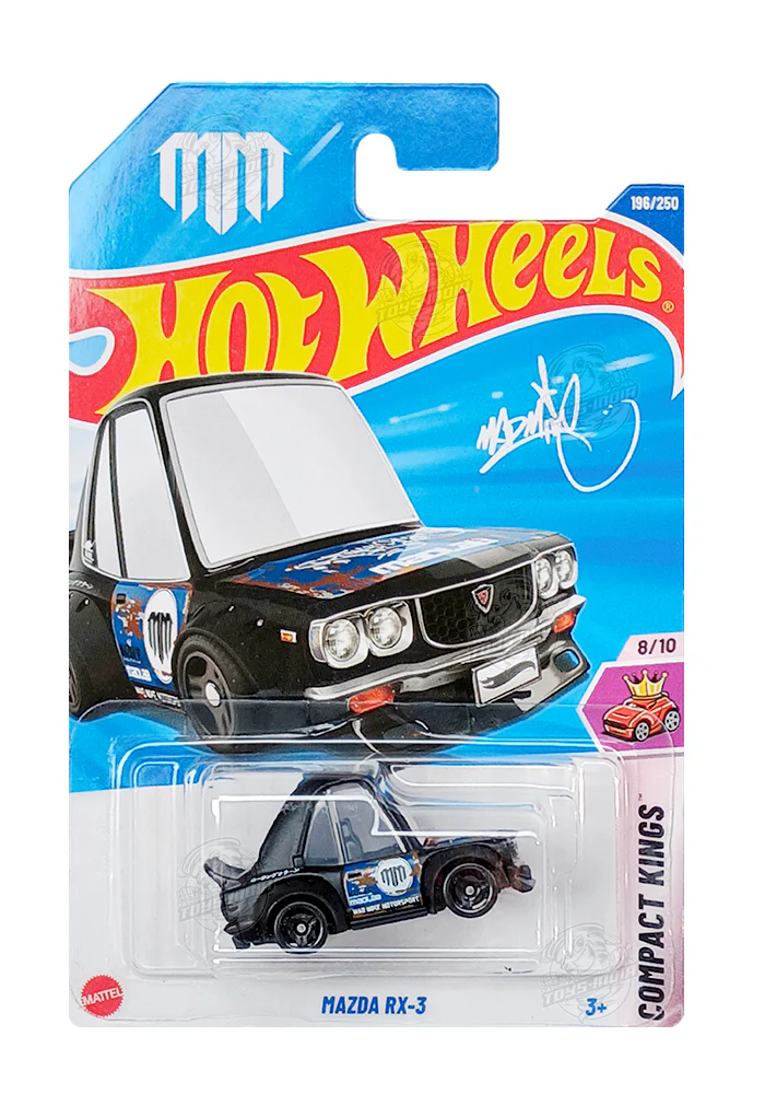 PRE OWNED INDIAN CARD Hot Wheels Mazda RX-3 - Black - 2025 Card
