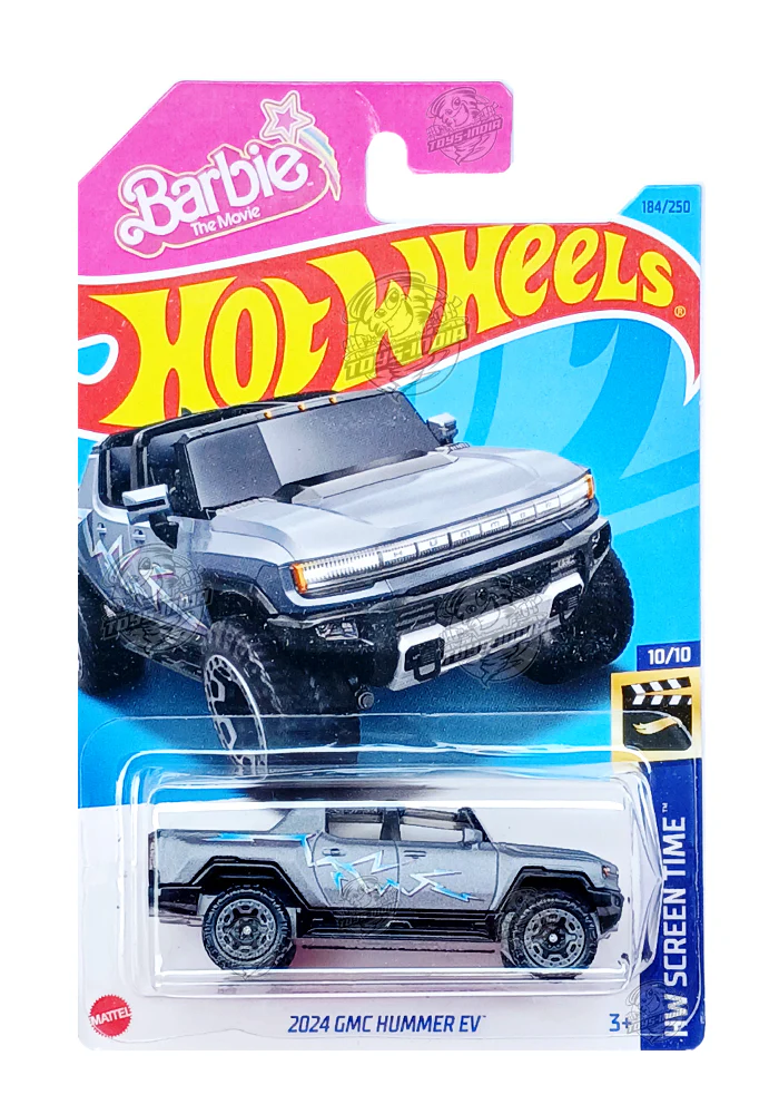 PRE OWNED INDIAN CARD Hot Wheels 2024 GMC Hummer EV - Grey - 2023 Card