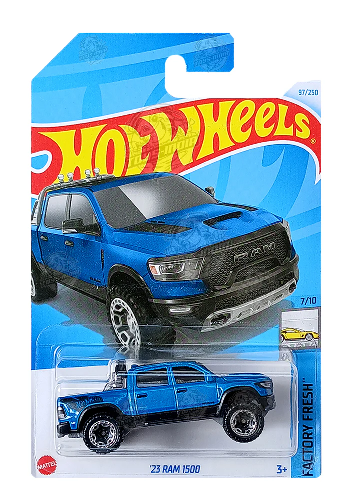 PRE OWNED INDIAN CARD Hot Wheels '23 Ram 1500 - Blue - 2024 Card