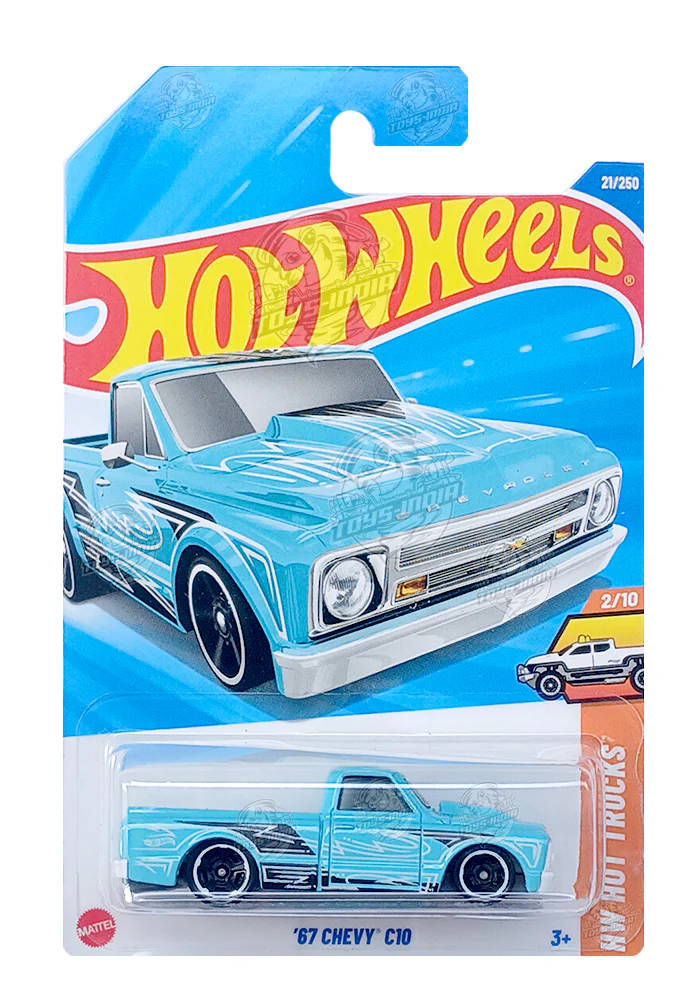 PRE OWNED INDIAN CARD Hot Wheels '67 Chevy C10 - Green - 2024 Card