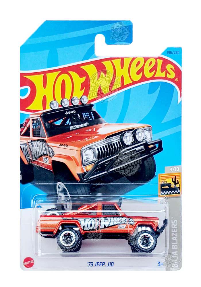 PRE OWNED INDIAN CARD Hot Wheels '73 Jeep J10 - Orange - 2023 Card