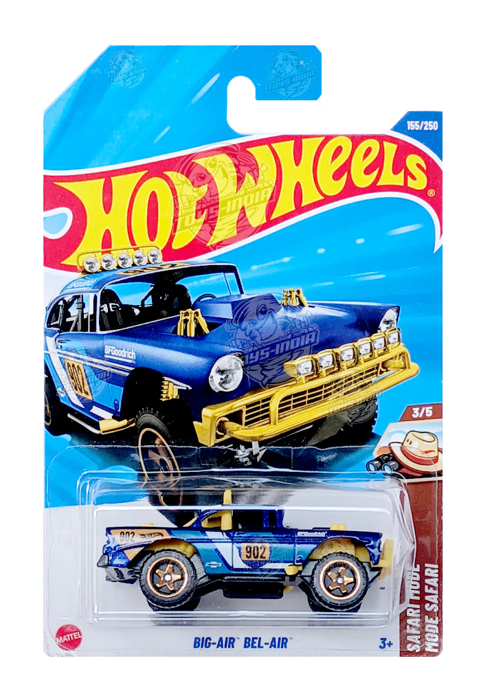 PRE OWNED INDIAN CARD Hot Wheels Big-Air Bel-Air - Blue - 2025 Card
