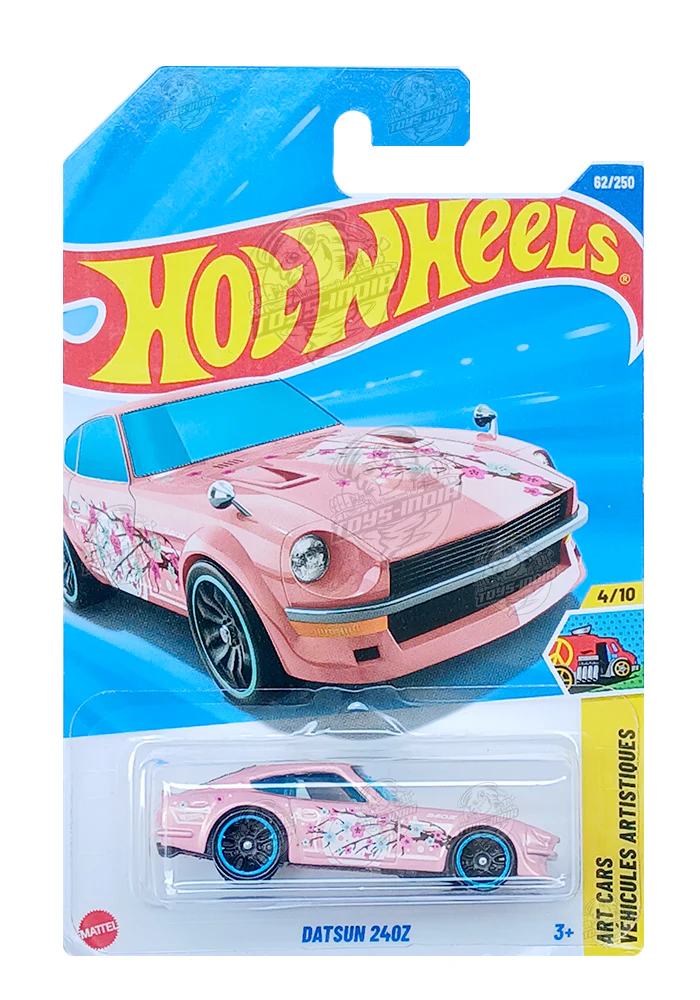 PRE OWNED INDIAN CARD Hot Wheels Datsun 240Z - Pink - 2025 Card