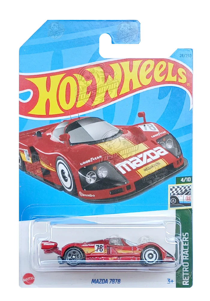 PRE OWNED INDIAN CARD Hot Wheels Mazda 787B - Red - 2023 Card