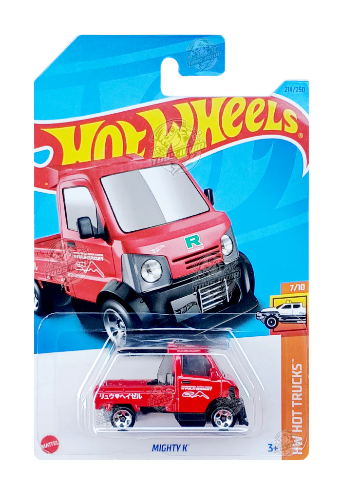 PRE OWNED INDIAN CARD Hot Wheels Mighty K - Red - 2023 Card