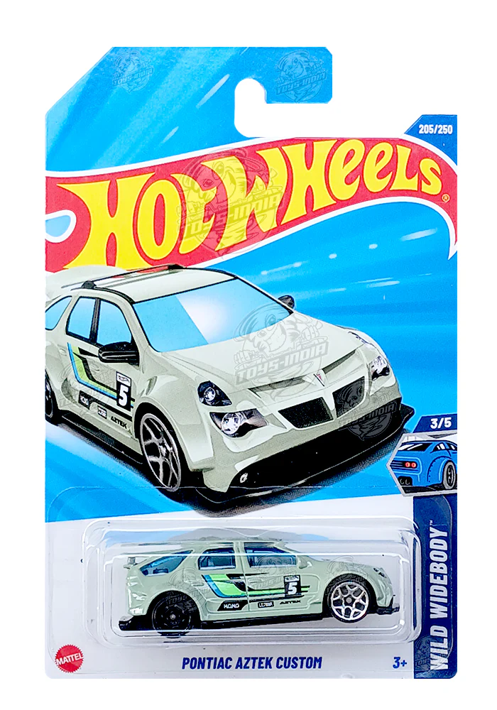 PRE OWNED INDIAN CARD Hot Wheels Pontiac Aztek Custom - Green - 2025 Card