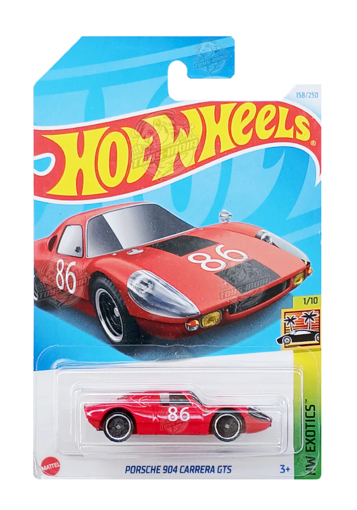 PRE OWNED INDIAN CARD Hot Wheels Porsche 904 Carrera GTS - Red - 2024 Card