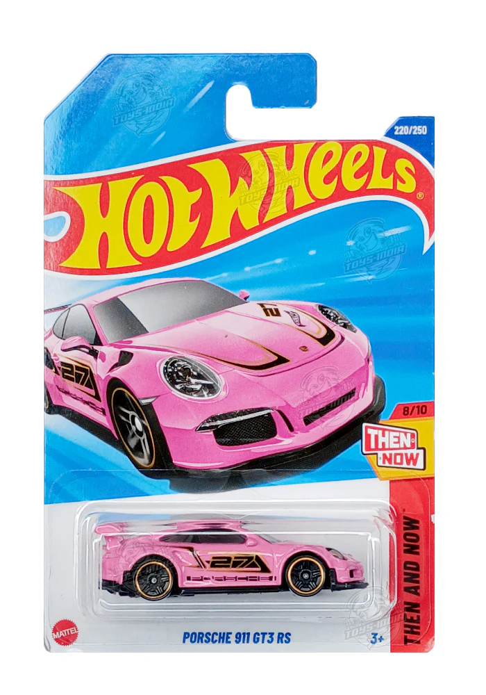 PRE OWNED INDIAN CARD Hot Wheels Porsche 911 GT3 RS - Pink - 2025 Card
