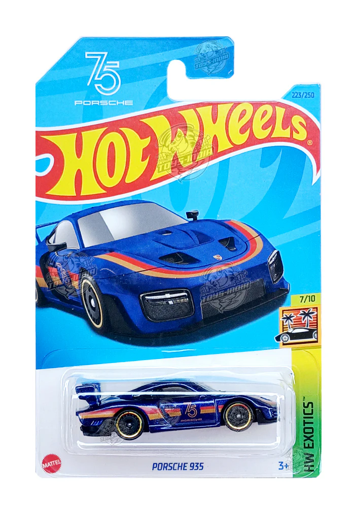 PRE OWNED INDIAN CARD Hot Wheels Porsche 935 - Blue - 2023 Card