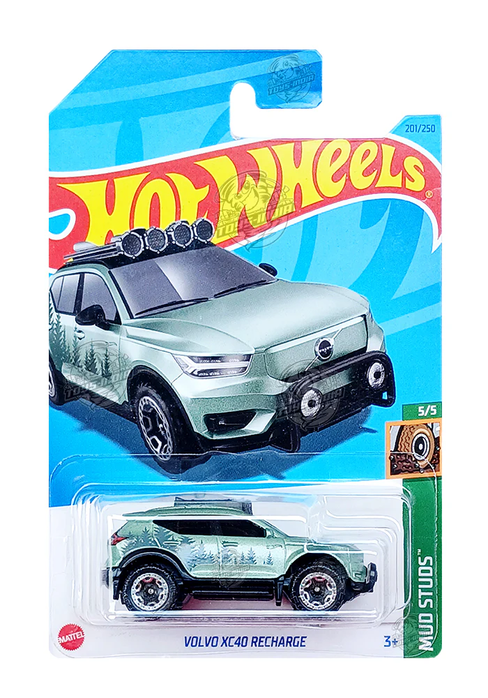 PRE OWNED INDIAN CARD Hot Wheels Volvo XC40 Recharge - Green - 2023 Card