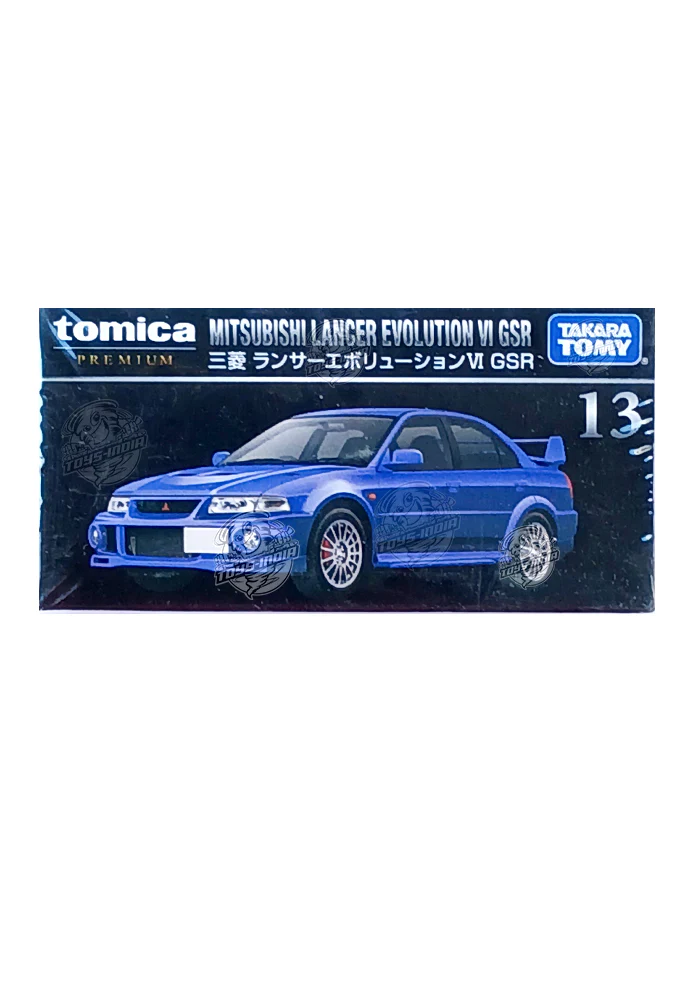 Takara Tomy Premium Mitsubishi Lancer Evolution VI GSR - Blue (1:62 Scale) TOMICA