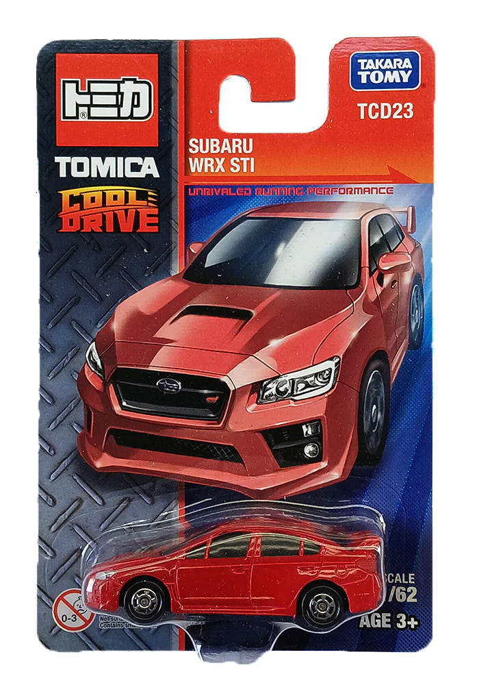 Takara Tomy Cool Drive Subaru WRXSTI - Red (1:62 Scale) TOMICA