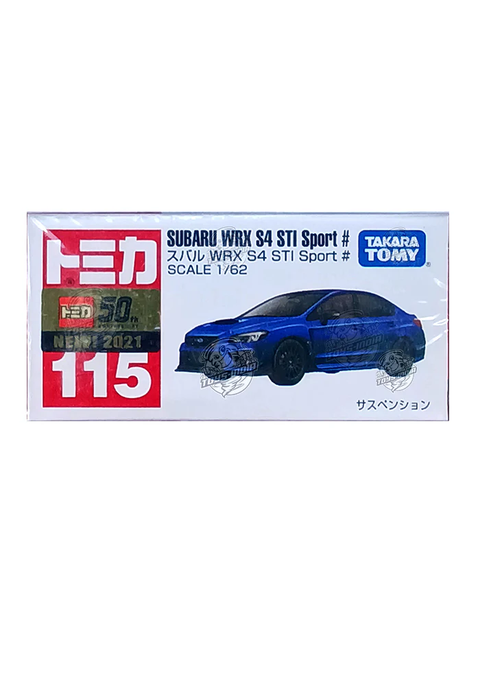 Takara Tomy Subaru WRX S4 STI Sport # - Blue (1:62 Scale) (With Protector Box) TOMICA